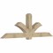 Ekena Millwork Redmond Rough Sawn Timber Gable Bracket, Douglas Fir, 96"W x 32"H x 6"D x 6"F, 8/12 Pitch GBW096X32X0606RED00RDF - alternate 4